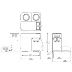 BUNN® BUNN 13300.0003: Pourover Coffee Brewer W/ 3 Lower Warmers SST 7 BUNN® BUNN 13300.0003: Pourover Coffee Brewer W/ 3 Lower Warmers SST -Koffee Express Shop 13300.9997 vp17a 3 fig4 sht2 i 3