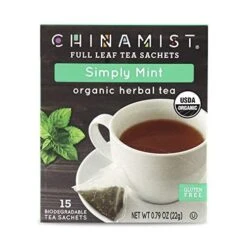 China Mist - Simply Mint Herbal Full Leaf Tea Sachet, 4 Boxes 15 Count Each -Koffee Express Shop 418qejcaccl 2 1