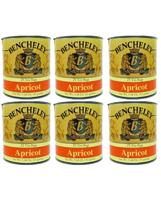 Bencheley Tea Bags, 6/25 Ct Apricot Tea 3 Bencheley Tea Bags, 6/25 Ct Apricot Tea