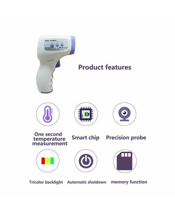 Digital LCD Infrared Thermometer Non-contact Forehead Baby Adult Temperature USA 4 Digital LCD Infrared Thermometer Non-contact Forehead Baby Adult Temperature USA - Image 2