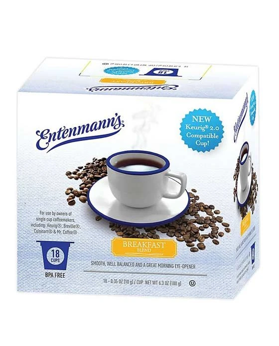 Entenmann's Breakfast Blend Single Serve Coffee, 18 Count Box 3 Entenmann's Breakfast Blend Single Serve Coffee, 18 Count Box