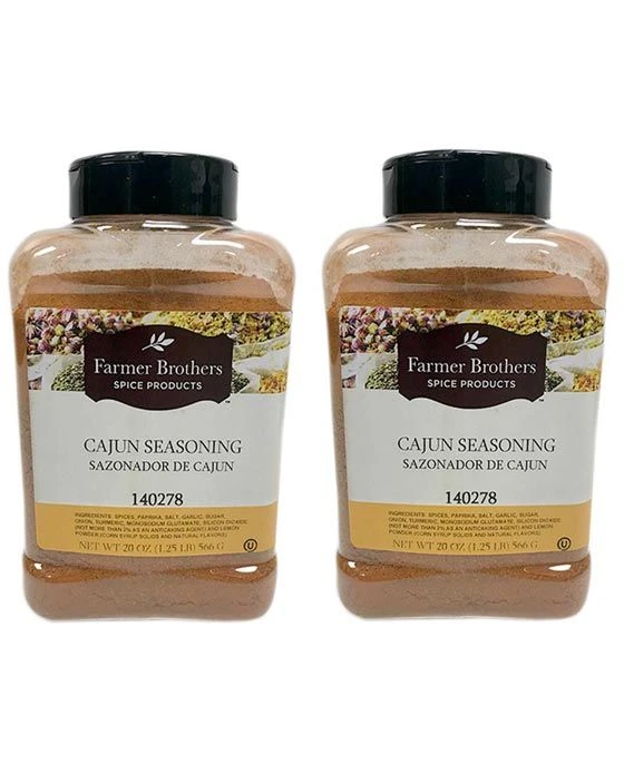 Farmer Brothers Cajun Seasoning (2 Bottles/1.25 Lb Ea.) 3 Farmer Brothers Cajun Seasoning (2 Bottles/1.25 Lb Ea.)