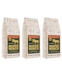 Harry & David Moose Munch Maple Walnut Ground Gourmet Coffee 3 Bags