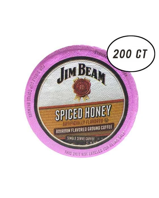 Jim Beam Spiced Honey Single Serve Coffee, 200 Count Keurig 2.0 Compatible 3 Jim Beam Spiced Honey Single Serve Coffee, 200 Count Keurig 2.0 Compatible
