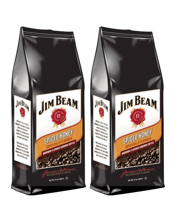 Jim Beam Spiced Honey Bourbon Flavored Ground Coffee, 2 Bags (12 Oz Ea.) 3 Jim Beam Spiced Honey Bourbon Flavored Ground Coffee, 2 Bags (12 Oz Ea.)