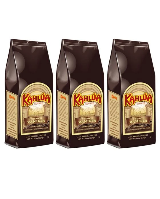 Kahlua French Vanilla Gourmet Ground Coffee (3 Bags/12 Oz) 3 Kahlua French Vanilla Gourmet Ground Coffee (3 Bags/12 Oz)