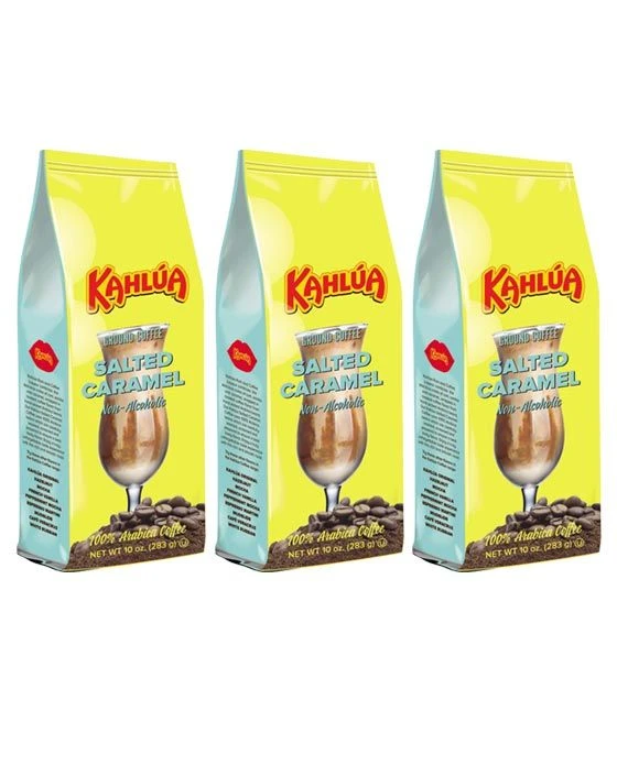 Kahlua Salted Caramel Gourmet Ground Coffee (3 Bags/10 Oz) 3 Kahlua Salted Caramel Gourmet Ground Coffee (3 Bags/10 Oz)