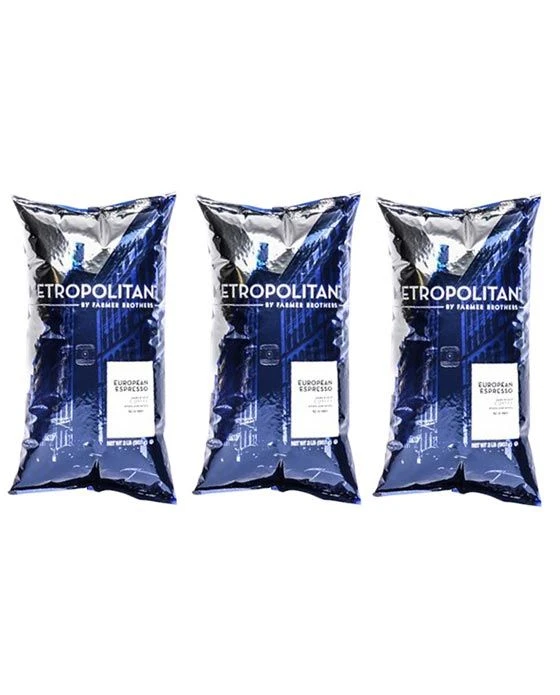 Metropolitan European Espresso Whole Bean - 3 Bags/2 Lbs Ea. 3 Metropolitan European Espresso Whole Bean - 3 Bags/2 Lbs Ea.