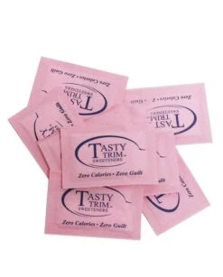 Tasty Trim Saccharin (Pink Sugar Substitute), 1 Box (2,000 Packets) -Koffee Express Shop Zero Calorie Generic Sugar Substitute 2k Pink Tasty Trim 01 2nd