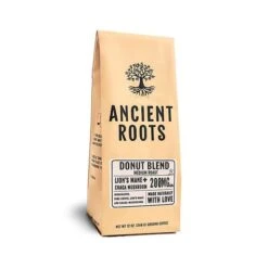 Ancient Roots Donut Shop Medium Roast Flavored Mushroom Ground Coffee6/12 Oz Bags -Koffee Express Shop ancient roots donut shop mushroom coffee 1 1 1