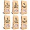 Ancient Roots Sea Salted Caramel Flavored Mushroom Medium Roast Ground Coffee, 6/12 Oz Bags -Koffee Express Shop ancient roots sea salted caramel flavored mushroom coffee salted caramel coffee6bags