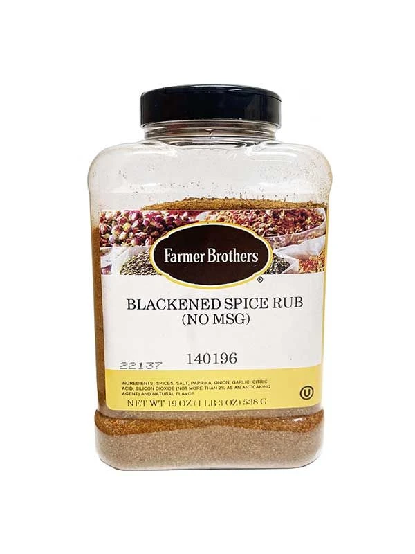 Farmer Brothers Blackened Spice Rub (No MSG), 1 Lb 3 Oz 3 Farmer Brothers Blackened Spice Rub (No MSG), 1 Lb 3 Oz