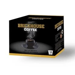 Brickhouse Single Serve Coffee, Decaf Brown Sugar Bourbon, 72 Count -Koffee Express Shop brickhouse decaf brown sugar bourbon single serve cups 12 count 1