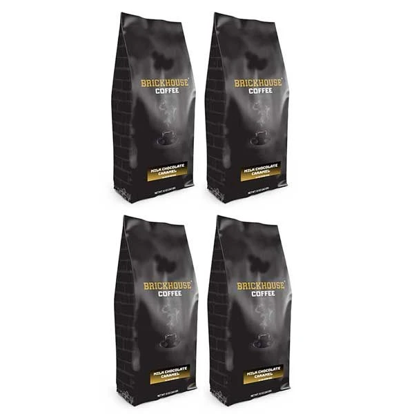 Brickhouse Ground Coffee, Milk Chocolate Caramel, 4/12 Oz Bags 3 Brickhouse Ground Coffee, Milk Chocolate Caramel, 4/12 Oz Bags
