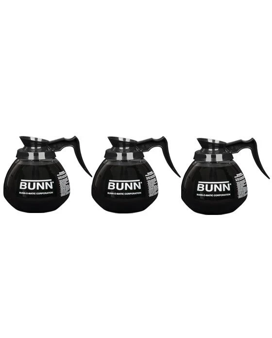 BUNN® BUNN 64oz Blk Hndl Glass Decanter (3pk) 3 BUNN® BUNN 64oz Blk Hndl Glass Decanter (3pk)