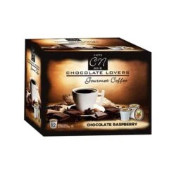 Caffe Noir Gourmet Coffee Chocolate Raspberry, Single Serve Beverage Cups, 6 Box 12 Count Each -Koffee Express Shop caffe noir gourment coffee chocolate raspberry 12 ct