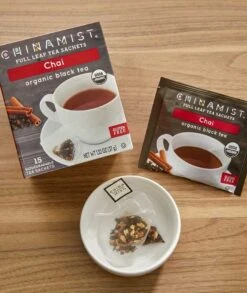 China Mist - Chai Organic Black Full Leaf Tea Sachet, 2 Boxes 15 Count Each 8 China Mist - Chai Organic Black Full Leaf Tea Sachet, 2 Boxes 15 Count Each -Koffee Express Shop china mist chai organic black full leaf tea sachet 15 count box 1 1