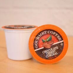 Chocolate Cherry Cordial Coffee, 35 Single Serve Cups 6 Chocolate Cherry Cordial Coffee, 35 Single Serve Cups -Koffee Express Shop chocolate cherry