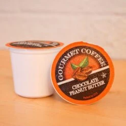 Chocolate Peanut Butter Cup Coffee, 100 Single Serve Cups -Koffee Express Shop chocopeanutbutter 1