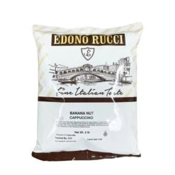 Edono Rucci Banana Nut Powdered Cappuccino Mix, 6/2 Lb Bags -Koffee Express Shop edono rucci banana nut cappuccino mix 2 lb bag 3