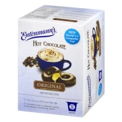 Entenmann's Single Serve Coffee, Hot Chocolate Original, 6/12 Count -Koffee Express Shop entenmann s hot chocolate 12 count 3 1