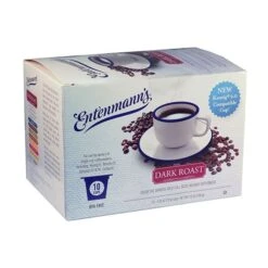 Entenmann's Single Serve Coffee, Dark Roast, 4/10 (40 Count) -Koffee Express Shop entenmanns single serve coffee dark roast 10 cups 1