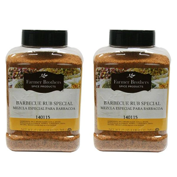 Farmer Brothers Barbecue Rub Special (2 Bottle/1 Lb 11 Oz ) 3 Farmer Brothers Barbecue Rub Special (2 Bottle/1 Lb 11 Oz )