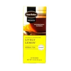 Farmer Brothers Premium Lively Lemon Hot Tea, 6/25 Ct Tea Boxes -Koffee Express Shop fbliveltlemon1
