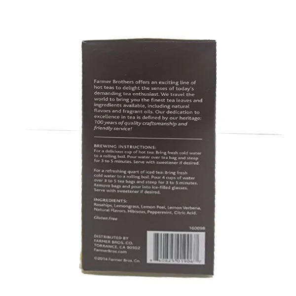 Farmer Brothers Premium: Lively Lemon Hot Tea, 2/25 Ct Tea Boxes 7 Farmer Brothers Premium: Lively Lemon Hot Tea, 2/25 Ct Tea Boxes - Image 5
