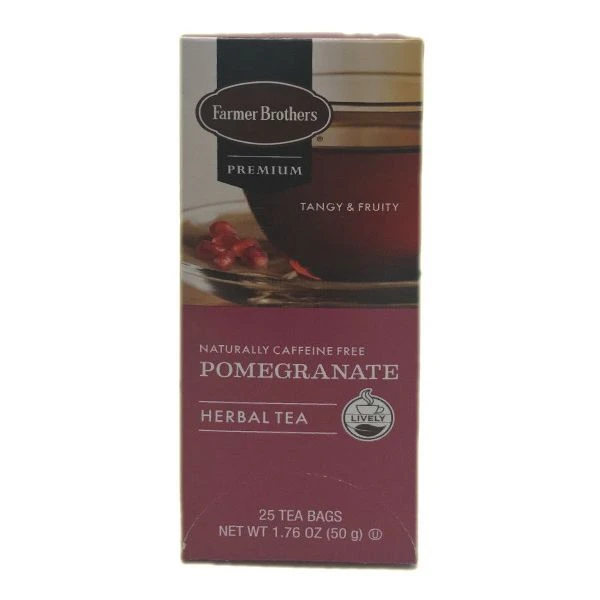 Farmer Brothers Premium: Pomegranate Hot Tea, 2/25 Ct Tea Boxes 4 Farmer Brothers Premium: Pomegranate Hot Tea, 2/25 Ct Tea Boxes - Image 2