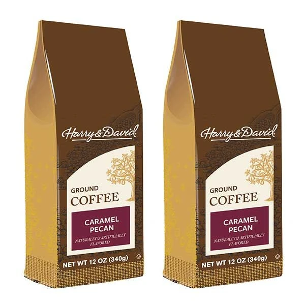 Harry & David Caramel Pecan Ground Coffee, 2 Bags (12 Oz Each) 3 Harry & David Caramel Pecan Ground Coffee, 2 Bags (12 Oz Each)