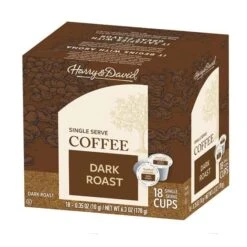 Harry & David Dark Roast Single Serve Cups, 2/18 Count 6 Harry & David Dark Roast Single Serve Cups, 2/18 Count -Koffee Express Shop harry david dark roast single serve cups 1 box
