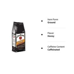 Jim Beam Spiced Honey Bourbon Flavored Ground Coffee, 3 Bags (12 Oz Ea.) -Koffee Express Shop honey 2