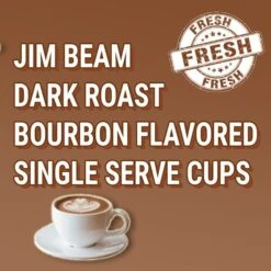 Jim Beam Dark Roast Bourbon Flavored Single Serve Cups, 36 Cups 5 Jim Beam Dark Roast Bourbon Flavored Single Serve Cups, 36 Cups -Koffee Express Shop jbbourbonsingleserves 1