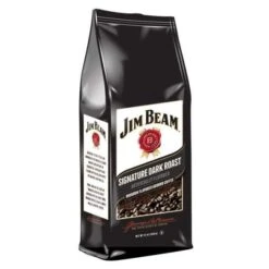 Jim Beam Signature Dark Roast Bourbon Flavored Ground Coffee, 3 Bags (12 Oz Ea.) 6 Jim Beam Signature Dark Roast Bourbon Flavored Ground Coffee, 3 Bags (12 Oz Ea.) -Koffee Express Shop jim beam signature dark roast coffee1 bag 12oz 2nd 1