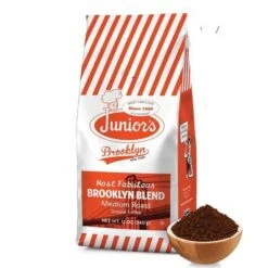 Junior's Most Fabulous Brooklyn Blend, Medium Roast Ground Coffee, 4/12 Oz Bags 10 Junior's Most Fabulous Brooklyn Blend, Medium Roast Ground Coffee, 4/12 Oz Bags -Koffee Express Shop juniorabrooklyn 2
