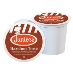 Junior's Most Fabulous Hazelnut Torte, Medium Roast Single Single Serve 100 Ct -Koffee Express Shop juniors most fabulous hazelnut torte medium roast single single serve 100 ct