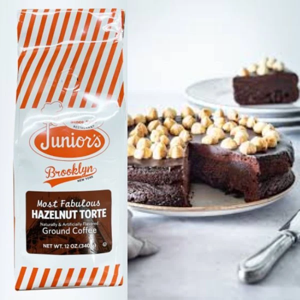 Junior's Most Fabulous Hazelnut Torte, Medium Roast Ground Coffee, 6/12 Oz Bags 4 Junior's Most Fabulous Hazelnut Torte, Medium Roast Ground Coffee, 6/12 Oz Bags - Image 2