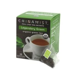 China Mist - Legendary Green Organic Black Full Leaf Tea Sachet, 15 Count Box 6 China Mist - Legendary Green Organic Black Full Leaf Tea Sachet, 15 Count Box -Koffee Express Shop legendarygreen teasachets main 730x616 1 2