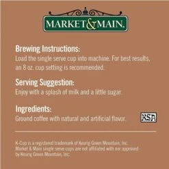 Market & Main Chocolate Peanut Butter Single Serve Coffee Cups, 6 Box (72 Cups) -Koffee Express Shop market main chocolate peanut butter cup coffee single serve cups 12cups5