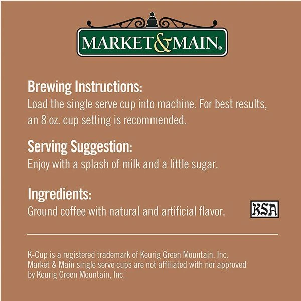 Market & Main Chocolate Peanut Butter Single Serve Coffee Cups, 2 Boxes (24 Cups) 9 Market & Main Chocolate Peanut Butter Single Serve Coffee Cups, 2 Boxes (24 Cups) - Image 7