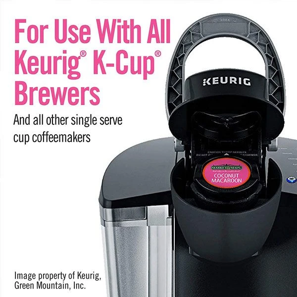 Market & Main Coconut Macaroon Single Serve Coffee Cups, 6 Boxes (72 Cups) 9 Market & Main Coconut Macaroon Single Serve Coffee Cups, 6 Boxes (72 Cups) - Image 7