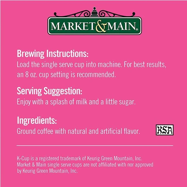 Market & Main Coconut Macaroon Single Serve Coffee Cups, 6 Boxes (72 Cups) 10 Market & Main Coconut Macaroon Single Serve Coffee Cups, 6 Boxes (72 Cups) - Image 8