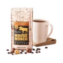 Harry & David Milk Chocolate Caramel Moose Munch Gourmet Ground Coffee 3 Bags -Koffee Express Shop mcc1 1