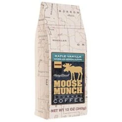 Harry & David Maple Vanilla Moose Munch Gourmet Coffee 6 Bags (12 Oz Each) -Koffee Express Shop mm2 3