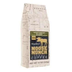 Harry & David Northwest Blend Moose Munch Ground Coffee - 4 Bags (12 Oz Each) -Koffee Express Shop nb1 3