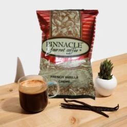 Pinnacle French Vanilla Creme Ground Coffee (24-2.25 Oz Bags) -Koffee Express Shop pinnaclefrench